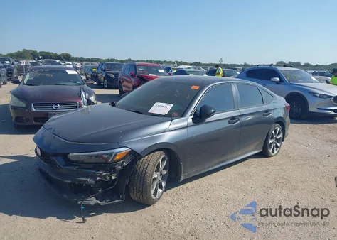 2025 Honda Civic Hybrid Sport/Sport Touring из США, поврежденный, VIN 2HGFE4F88SH337449